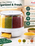 Multi-Compartment Grain & Pulses Storage Jar/Barrel