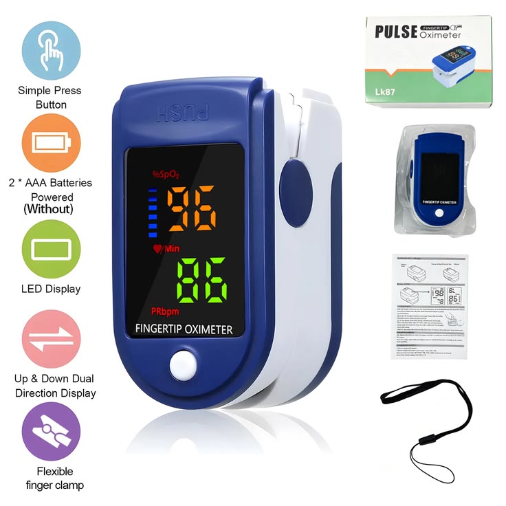 Finger Pulse Blood Oxygen Oximeter